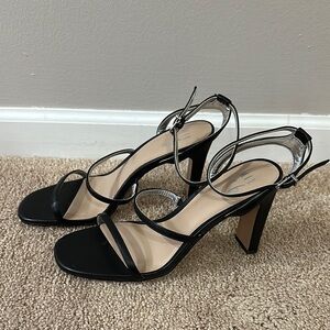 Elegant Black Strappy Heels